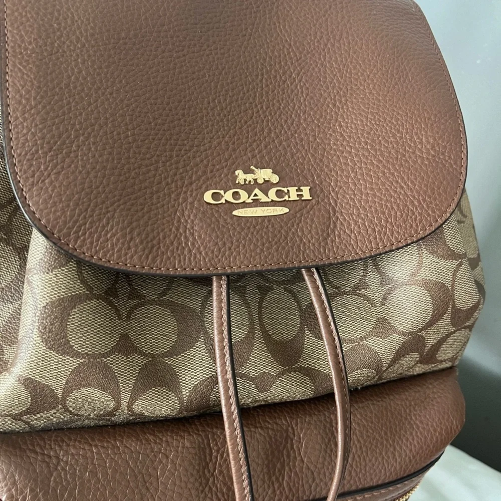 Coach Baby Backpack Diaper Bag  In Signature Canvas